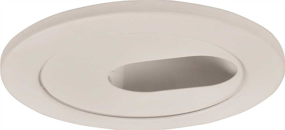 Monument Recessed Lighting 4" White Aperture Down Light With 2-1-2" X 1-1-4" Slot And Low Voltage White Trim Ring