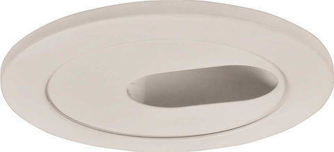 Monument Recessed Lighting 4" White Aperture Down Light With 2-1-2" X 1-1-4" Slot And Low Voltage White Trim Ring