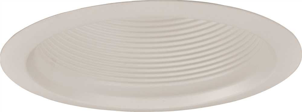 Monument Recessed Lighting 5 In. White Metal Baffle With White Metal Trim Ring