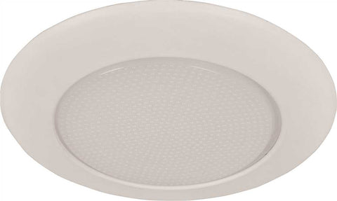 Monument Recessed Lighting 5" White Metal Vapor Trim With Albalite Lens