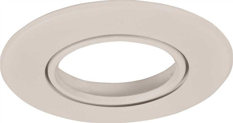 Monument Recessed Lighting 5" White Metal Gimbal Ring With White Metal Trim Ring