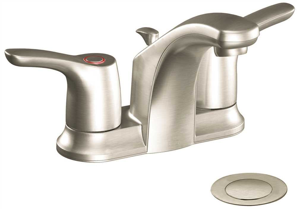 Cleveland Faucet Group Baystone Two Handle Bathroom Faucet, Brushed Nickel, Lead-free