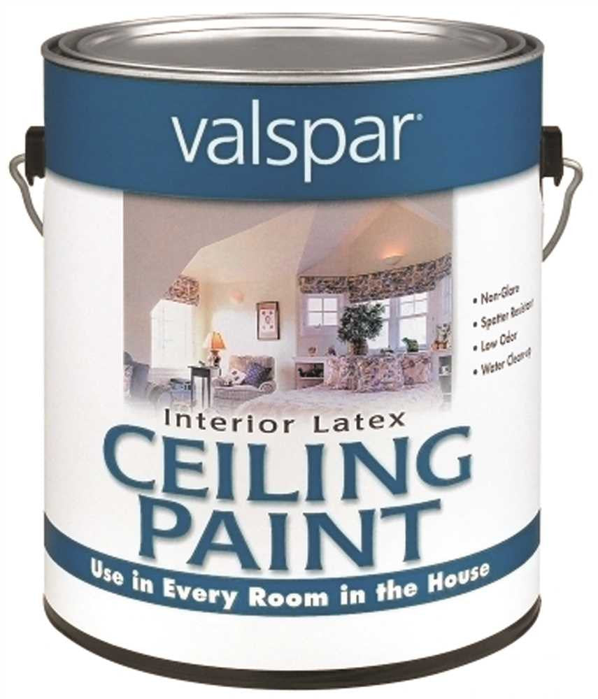 Valspar Interior Latex Ceiling Paint White, 1 Gallon