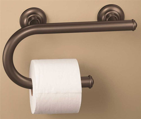 Moen Csi Grab Bar 8 In. Old World Bronze With Accessories