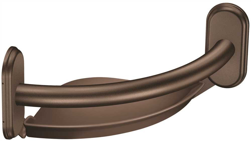 Moen Csi Grab Bar Old World Bronze With Accessories, 9 In.