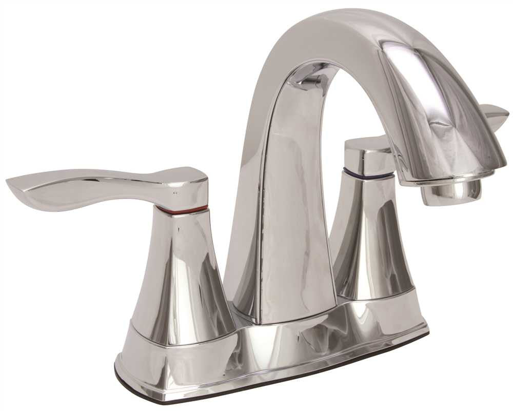 Premier Waterfront Lavatory Faucet 2 Handle Chrome Less Popup