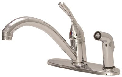 Delta Kitchen Faucet With Spray Single Handle Chrome Lead Free