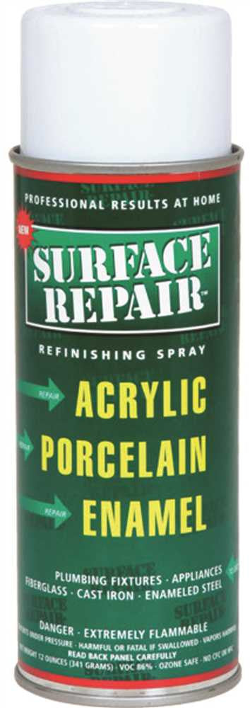 Surface Repair Refinishing Spray- Appliance 12 Oz., White