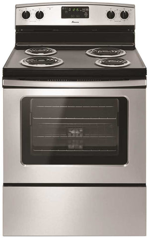 Amana&reg; 4.8 Cu. Ft. Free Standing Electric Range With Storage Drawer, Stainless Steel