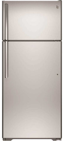 Ge&reg; 17.5 Cu. Ft. Top Freezer Refrigerator, Stainless Steel