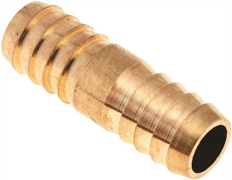 Brass Hose Barb Coupling, 1-2 In.