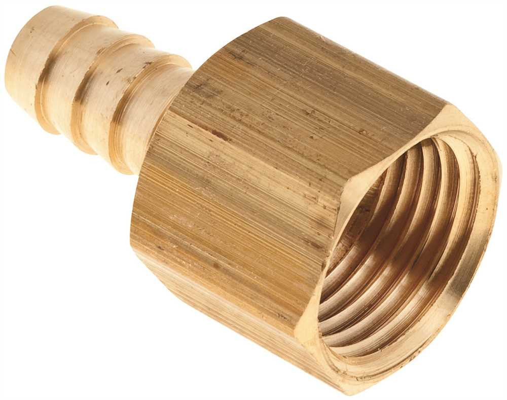 Brass Hose Barb Adapter, 3-8 In. X 1-2 In. Fip