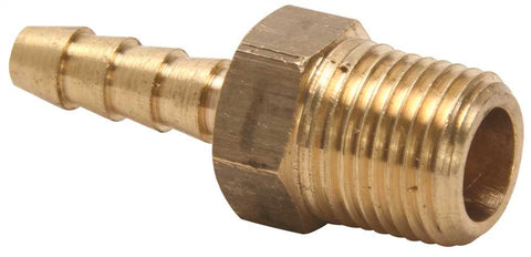 Brass Hose Barb Adapter, 1-8 In. X 1-8 In. Mip