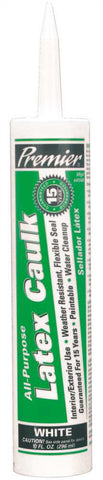 Premier&reg; Latex Caulk, 10.1 Oz., White