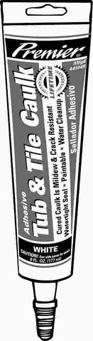 Premier&reg; Tub And Tile Caulk, 6.0 Oz. Tube, White