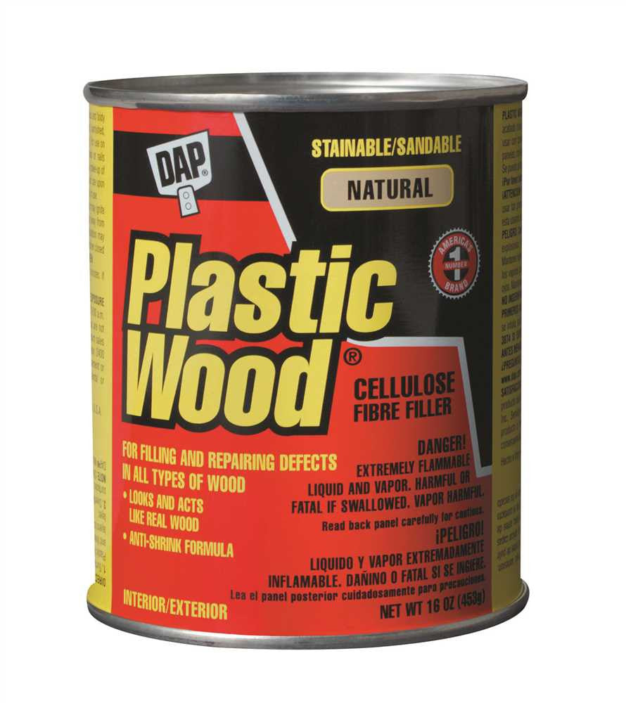 Plastic Wood Filler, 16 Oz.