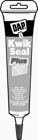 Dap&reg; Kwik Seal Plus&reg; Kitchen & Bath Adhesive Caulk, White, 5.5 Oz.