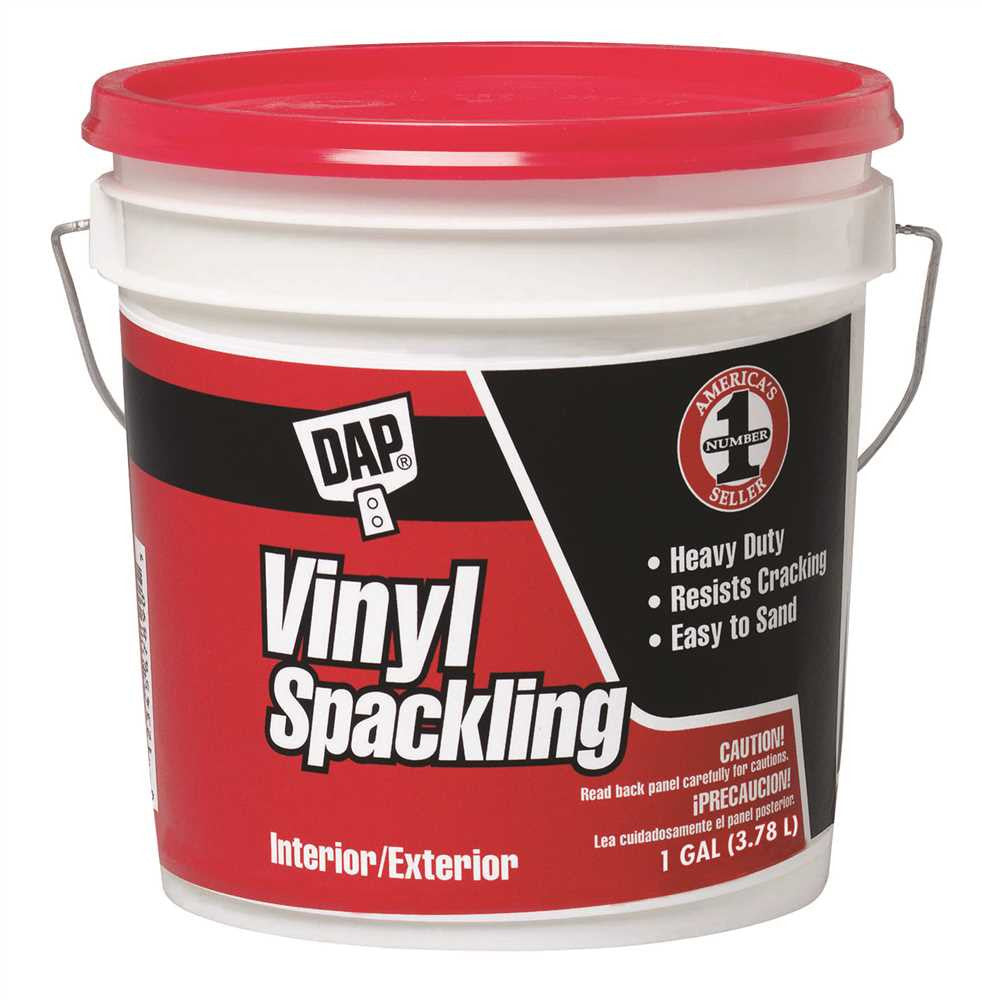 Dap&reg; Vinyl Spackle White, Gallon