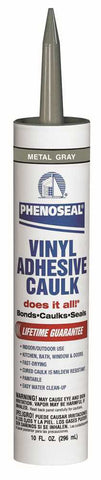 Phenoseal Vinyl Adhesive Caulk 10 Oz., Gray