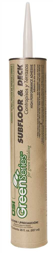 Subfloor And Deck Adhesive 28 Oz.