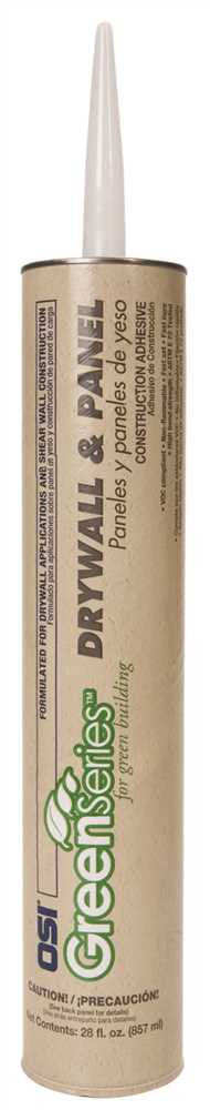 Drywall Adhesive 28 Oz Green Series