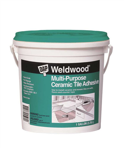 Dap&reg; Weldwood Multi Purpose Ceramic Tile Floor Adhesive, 1 Gallon