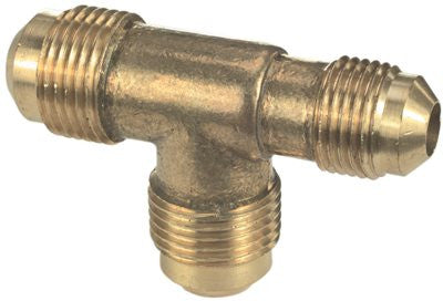 Proplus&reg; Brass Flare Reducing Tee, 1-2 In. X 3-8 In. X 1-2 In.