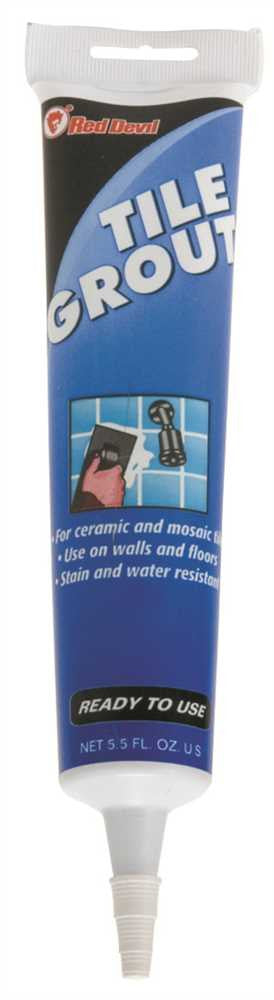 Easy Solutions Pre-mixed Tile Grout Repair Squeeze Tube 5.5 Oz.