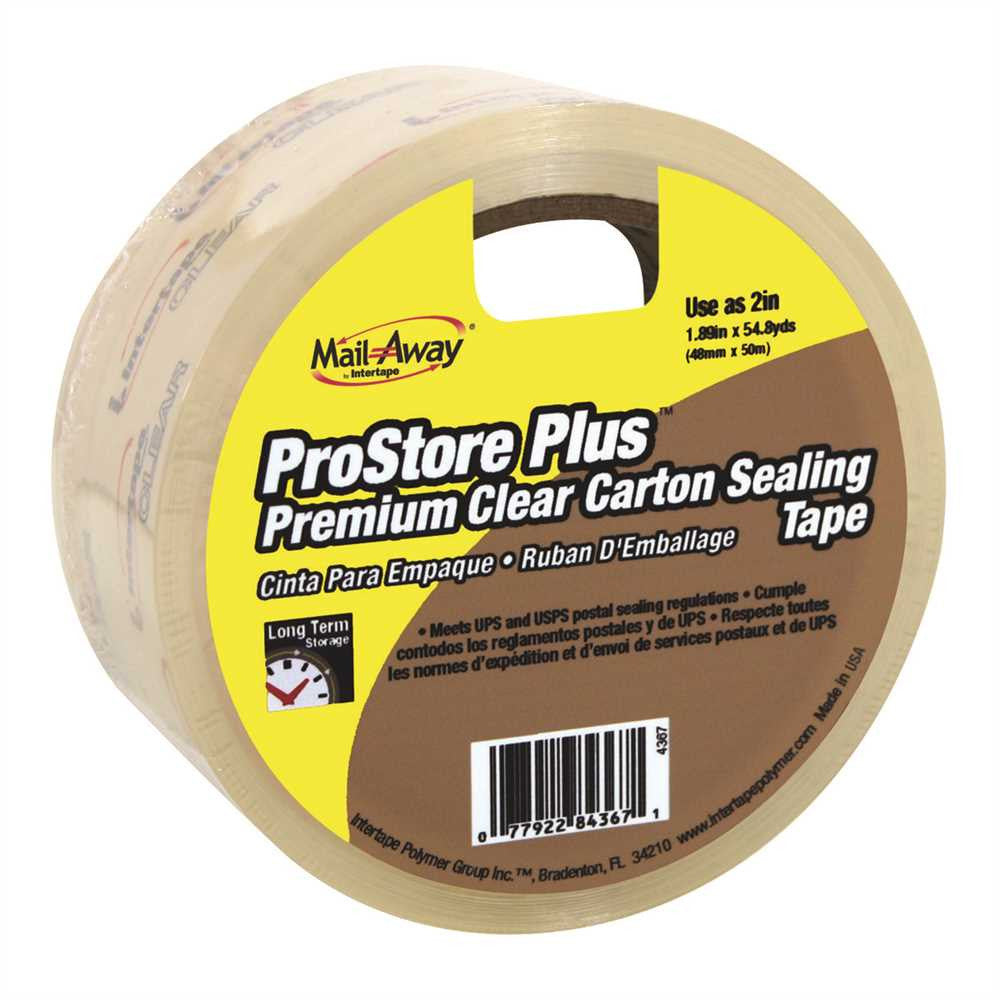 Carton Sealing Tape Multi Pack 1-9-10 In. X 55 Yd. Clear