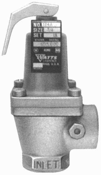 Bronze Pressure Relief Valve, 3-4 In. Ips, 30 Psi