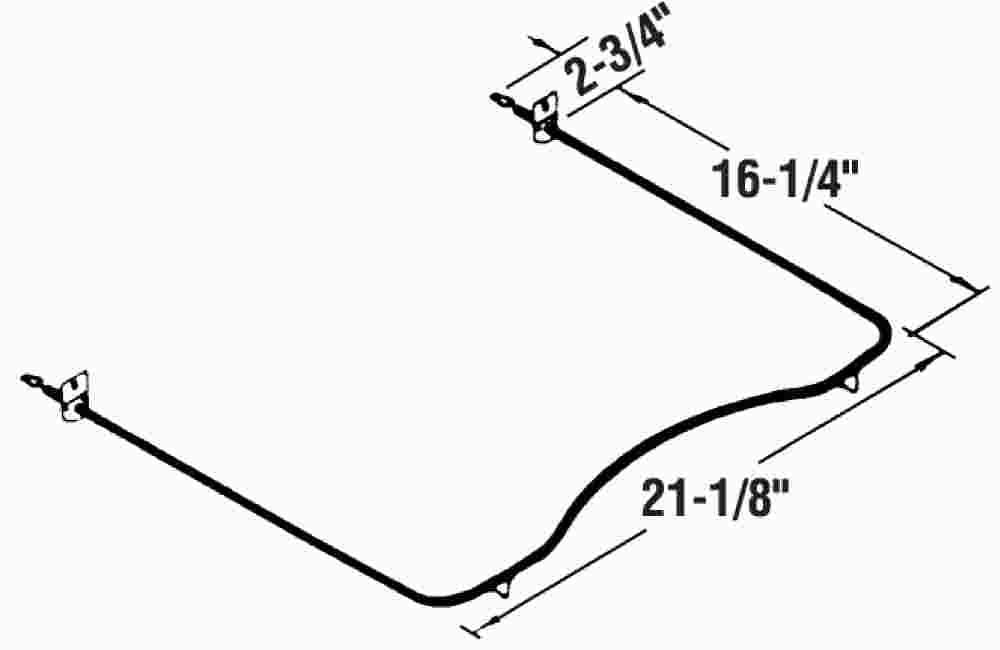 Bake Broil Oven Element For Whirlpool&reg; Rb700