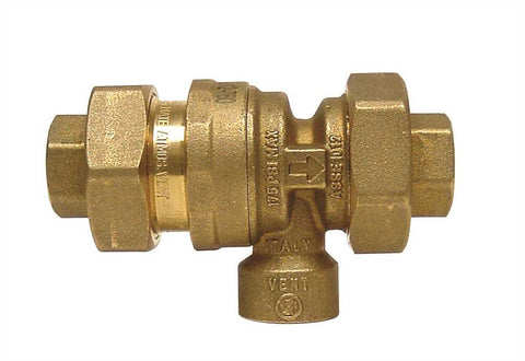 Zurn Wilkins 760 Series Dual Check Valve Backflow Preventer With Atmospheric Vent, 1-2 In. Fnpt X 1-2 In. Fnpt, Bronze