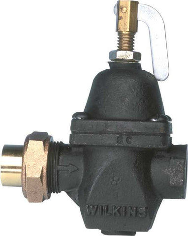 Zurn Wilkins 80 Series Water Pressure Regulator, 1-2 In. Copper Seat X 1-2 In. Fnpt, Cast Iron Body And Bell