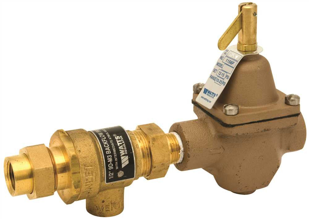 Backflow Preventer And Hot Water Boiler Fill Valve 1-2 In. Ips