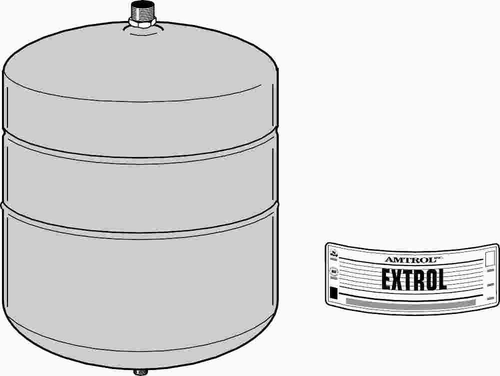 Watts&reg; Hydronic Expansion Tank, Model #etx-15, 2.1 Gallon, 1-2" Ips