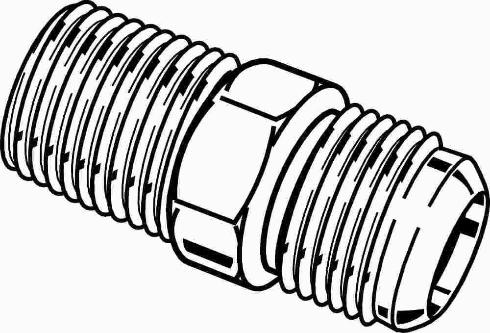 Stainless Steel Gas Connector Adapter 1-2 In. Mnpt X 5-8 Male Flare