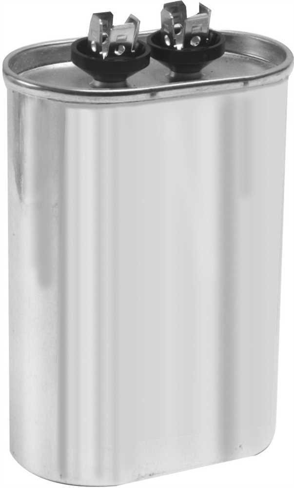 Oval Motor Run Capacitor, 10 Mfd, 370 Vac