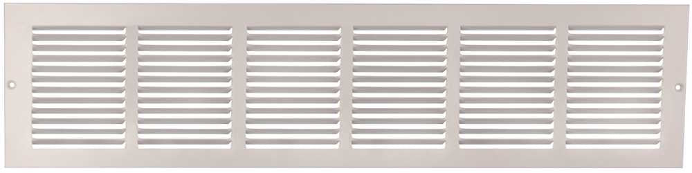 Side Return Air Grille 30" X 6" White