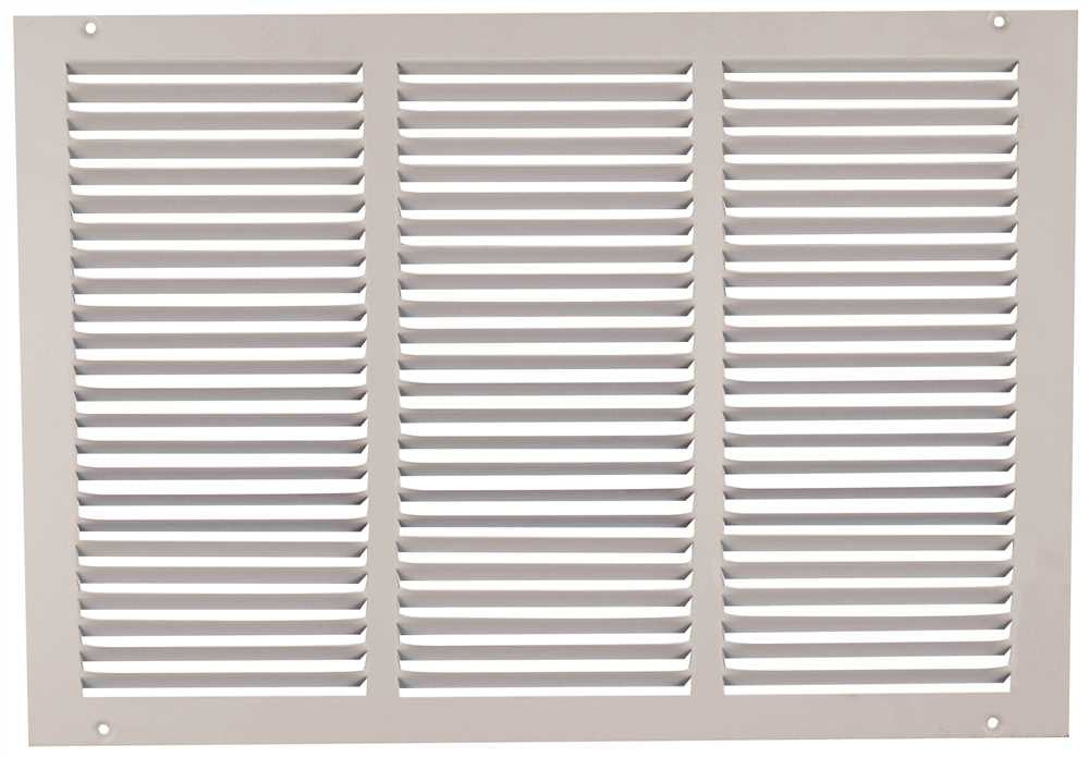 Sidewall Return Air Grille 18" X 12" White