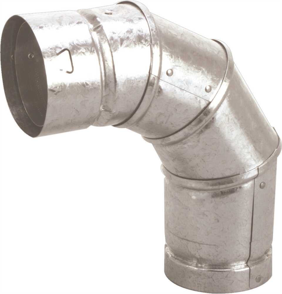 Gas Vent Type B, 3 In X 90 Deg Elbow