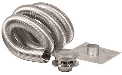 Gas Vent Type B, 4 In X 35 Ft Chimney Kit