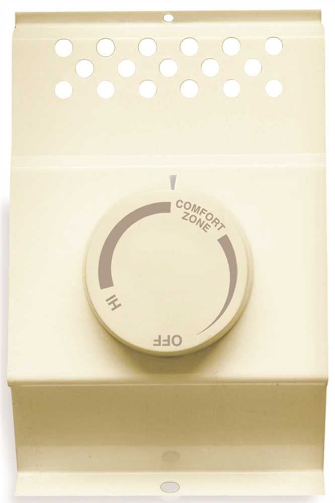 Cadet&reg; Double-pole Baseboard Thermostat, Almond