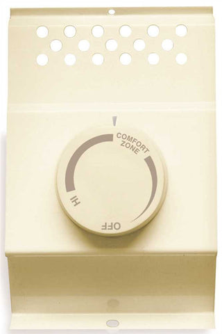 Cadet&reg; Double-pole Baseboard Thermostat, Almond