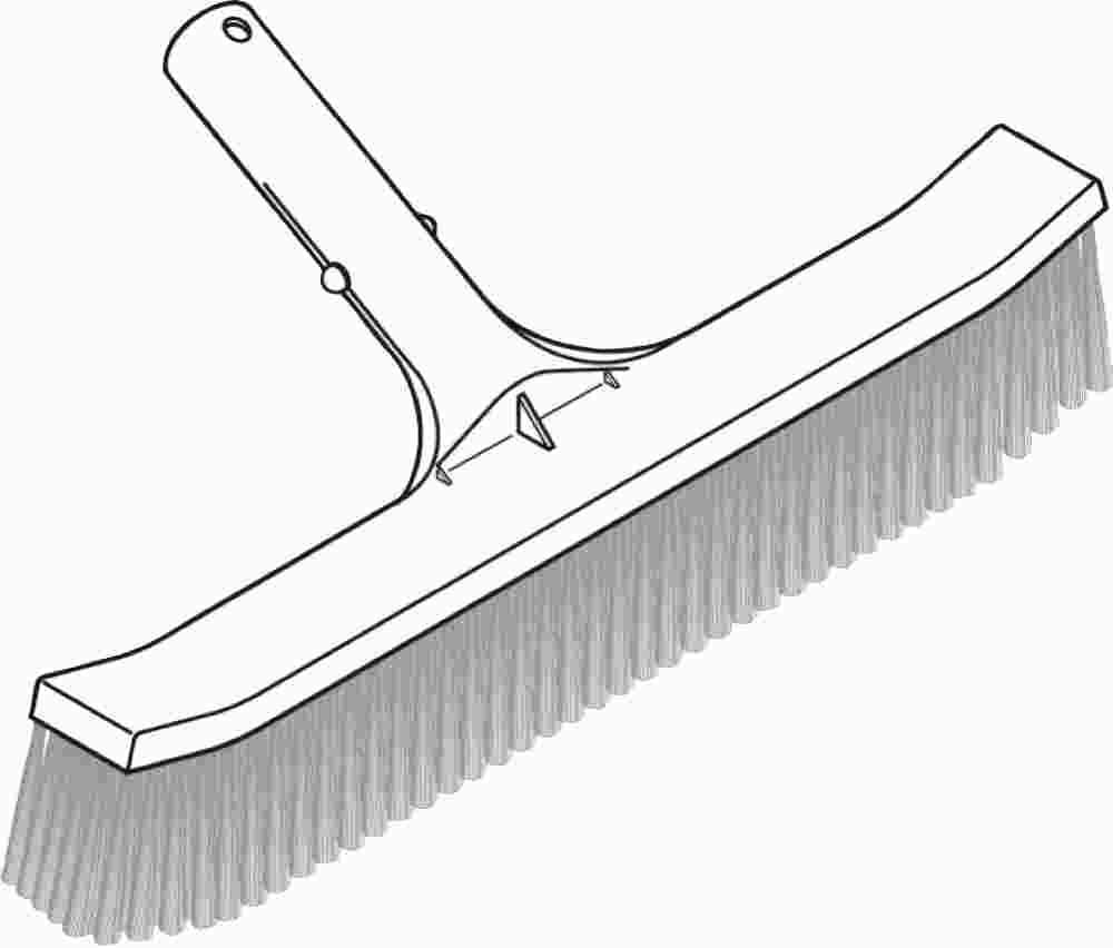 Pool Wall Brush Deluxe 18"