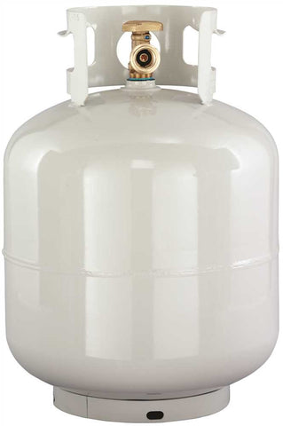 Worthington&reg; 20-pound Lp Gas Steel Cylinder, White, Type 1, Opd Qcc