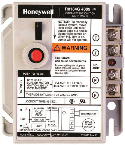 Protectorelay Oil Burner Control 30 Second Lockout