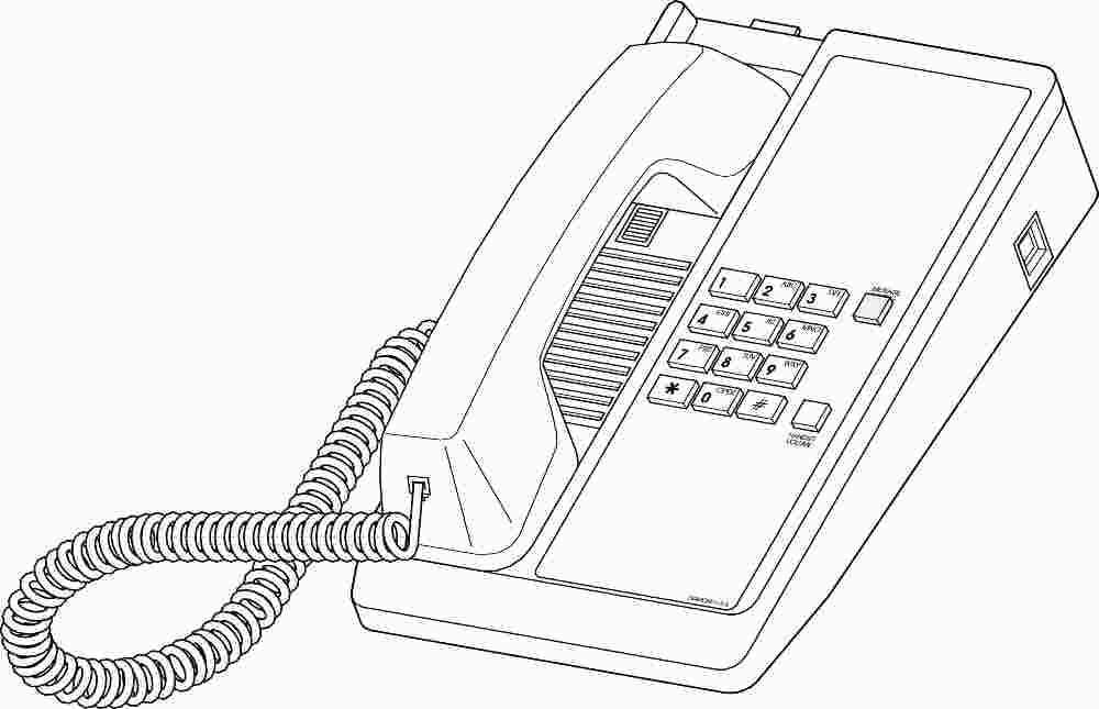 Single Line Desk Phone