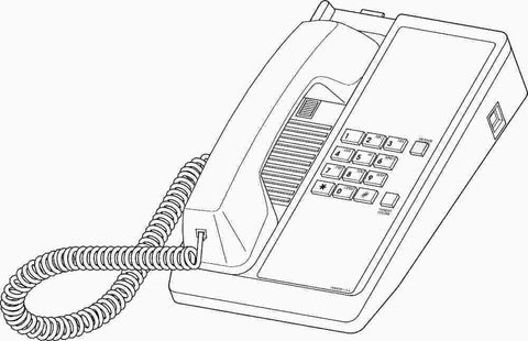 Single Line Desk Phone