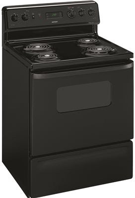 Hotpoint&reg; 30-inch  5 Cu.ft. Free-standing Electric Range, Black