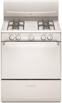 Whirlpool&reg; 4.4 Cu. Ft. Free Standing Gas Range With Electric Ignition, White